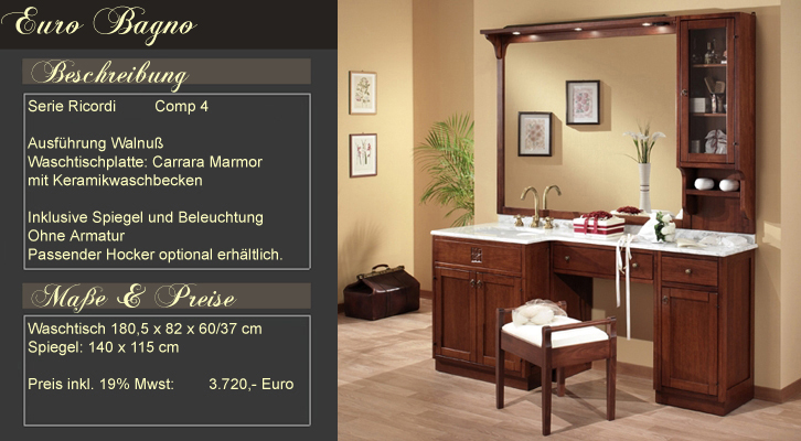 Italienische Badmöbel und Wohnkonzepte ~ EuroBagno